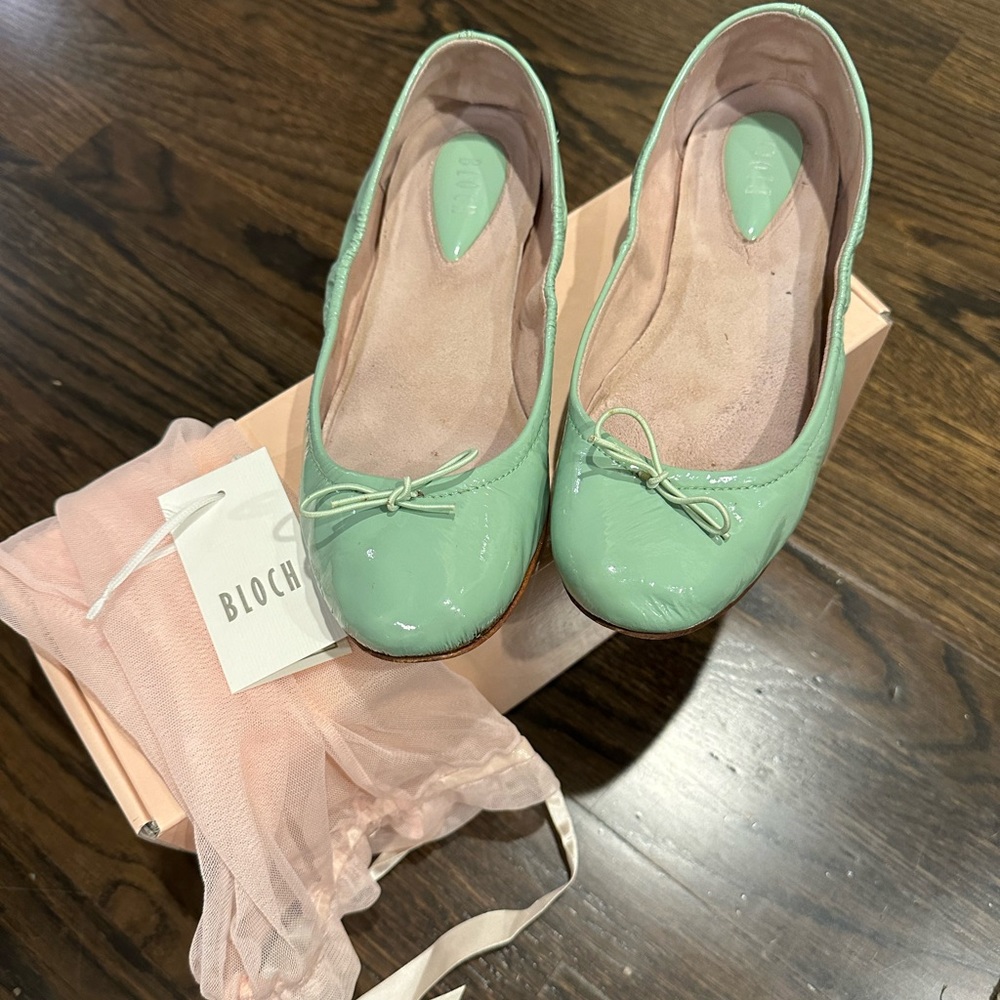Bloch Ballet Flats Mint Green
